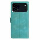 For iPhone 17 Pro Triangles Embossed Leather Phone Case(Green) - 3