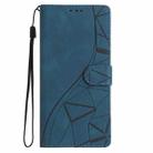 For iPhone 17 Triangles Embossed Leather Phone Case(Blue) - 2