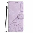 For iPhone 17 Air Triangles Embossed Leather Phone Case(Purple) - 2
