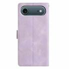 For iPhone 17 Air Triangles Embossed Leather Phone Case(Purple) - 3