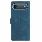 For iPhone 17 Air Triangles Embossed Leather Phone Case(Blue) - 3