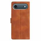 For iPhone 17 Air Triangles Embossed Leather Phone Case(Brown) - 3