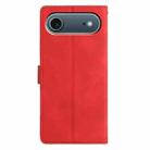 For iPhone 17 Air Triangles Embossed Leather Phone Case(Red) - 3