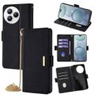 For Xiaomi Civi 5 Pro 5G Crossbody Chain Leather Phone Case(Black) - 1