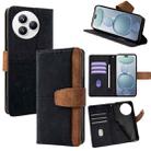 For Xiaomi Civi 5 Pro Color Stitching Skin Feel Leather RFID Blocking Phone Case(Black) - 1