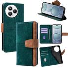 For Xiaomi Civi 5 Pro Color Stitching Skin Feel Leather RFID Blocking Phone Case(Green) - 1