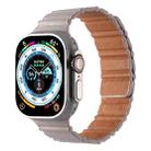 For Apple Watch 42mm / 41mm / 40mm / 38mm Magnetic PU Leather Watch Band(Starlight) - 1