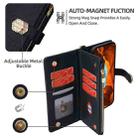 For Honor X8c 4G Crossbody Handle Cross Texture Leather Phone Case(Black) - 3