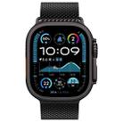For Apple Watch 46mm / 49mm / 45mm / 44mm xDfind Umbrella Buckle Think Milanese Stainless Steel Watch Band(Black) - 3
