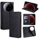 For Xiaomi 15 Ultra Cow Texture Magnetic Leather Phone Case(Black) - 1
