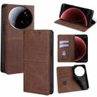 For Xiaomi 15 Ultra Cow Texture Magnetic Leather Phone Case(Dark Brown) - 1