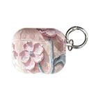 For AirPods 3 Oil Painting TPU Water Sticker Earphone Case(Pink) - 1