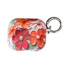For AirPods 3 Oil Painting TPU Water Sticker Earphone Case(Red) - 1