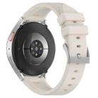 22mm Flat Head Solid Color Steel Buckle Silicone Watch Band(Starlight) - 2