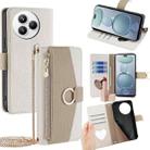 For Xiaomi Civi 5 Pro 5G Crossbody Litchi Texture Leather Phone Case(White) - 1