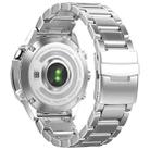 For Gamin 22mm Safety Buckle Pure Titanium Metal Watch Band(Silver) - 2