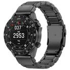 For Gamin 26mm Safety Buckle Pure Titanium Metal Watch Band(Black) - 1