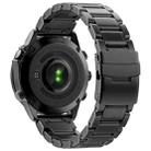 For Gamin 26mm Safety Buckle Pure Titanium Metal Watch Band(Black) - 2