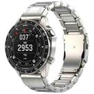 For Gamin 26mm Safety Buckle Pure Titanium Metal Watch Band(Titanium Color) - 1