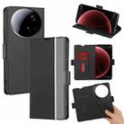 For Xiaomi 15 Ultra Twill Texture Side Button Leather Phone Case(Black) - 1
