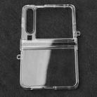 For Huawei Pura X Three Parts PC Transparent Side Buckle Shockproof Phone Case - 1