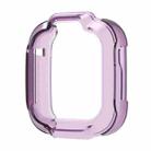 For Redmi Kids Watch Half Coverage Hollow TPU Watch Protective Case(Transparent Purple) - 2