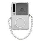 For Huawei Pura X Integrated Transparent Side Buckle MagSafe TPU Phone Case with Bead Chain - 1