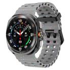 For Samsung Galaxy Watch Ultra 47mm Dual Buckle Colorful Dots Silicone Watch Band(Space Gray) - 1