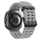 For Samsung Galaxy Watch Ultra 47mm Dual Buckle Colorful Dots Silicone Watch Band(Space Gray) - 2