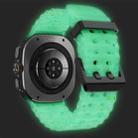 For Samsung Galaxy Watch Ultra 47mm Dual Buckle Colorful Dots Silicone Watch Band(Transparent Luminous) - 2