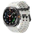 For Samsung Galaxy Watch Ultra 47mm Dual Buckle Colorful Dots Silicone Watch Band(Starlight) - 1