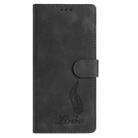 For Google Pixel 9a Skin Feel Embossed Feather Leather Phone Case(Black) - 2