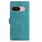 For Google Pixel 10 Skin Feel Embossed Feather Leather Phone Case(Green) - 3