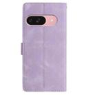 For Google Pixel 10 Skin Feel Embossed Feather Leather Phone Case(Purple) - 3