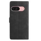 For Google Pixel 10 Skin Feel Embossed Feather Leather Phone Case(Black) - 3