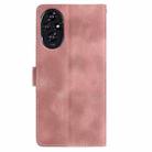 For Honor 200 Skin Feel Embossed Feather Leather Phone Case(Pink) - 3