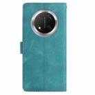 For Honor X9c Skin Feel Embossed Feather Leather Phone Case(Green) - 3