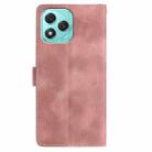 For Honor 400 Lite Global Skin Feel Embossed Feather Leather Phone Case(Pink) - 3
