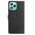 For Honor 400 Lite Global Skin Feel Embossed Feather Leather Phone Case(Black) - 3