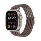 For Apple Watch 46mm / 49mm / 45mm / 44mm Breathable Nylon Fish Line Weaving Watch Band(Smoky Purple) - 1