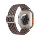 For Apple Watch 46mm / 49mm / 45mm / 44mm Breathable Nylon Fish Line Weaving Watch Band(Smoky Purple) - 3