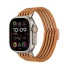 For Apple Watch 46mm / 49mm / 45mm / 44mm Breathable Nylon Fish Line Weaving Watch Band(Orange) - 1