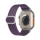 For Apple Watch 46mm / 49mm / 45mm / 44mm Breathable Nylon Fish Line Weaving Watch Band(Purple) - 3