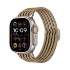 For Apple Watch 46mm / 49mm / 45mm / 44mm Breathable Nylon Fish Line Weaving Watch Band(Milk Tea) - 1