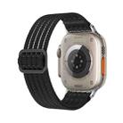 For Apple Watch 42mm / 41mm / 40mm / 38mm Breathable Nylon Fish Line Weaving Watch Band(Black) - 3