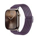 For Apple Watch 42mm / 41mm / 40mm / 38mm Breathable Nylon Fish Line Weaving Watch Band(Purple) - 1