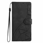 For Motorola Moto E13 Triangles Embossed Leather Phone Case(Black) - 2