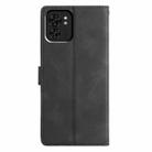 For Motorola Edge 40 Triangles Embossed Leather Phone Case(Black) - 3