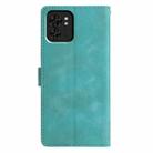 For Motorola Edge 40 Triangles Embossed Leather Phone Case(Green) - 3
