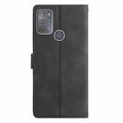 For Motorola Moto G10 / G30 Triangles Embossed Leather Phone Case(Black) - 3